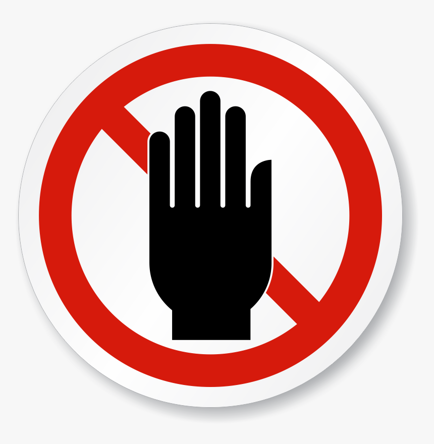 Transparent No Sign - Don T Touch Icon, HD Png Download, Free Download