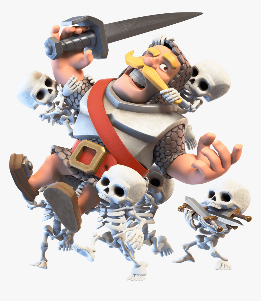 Clash Royale Knight - Knight And Skeletons Clash Royale, HD Png Download, Free Download