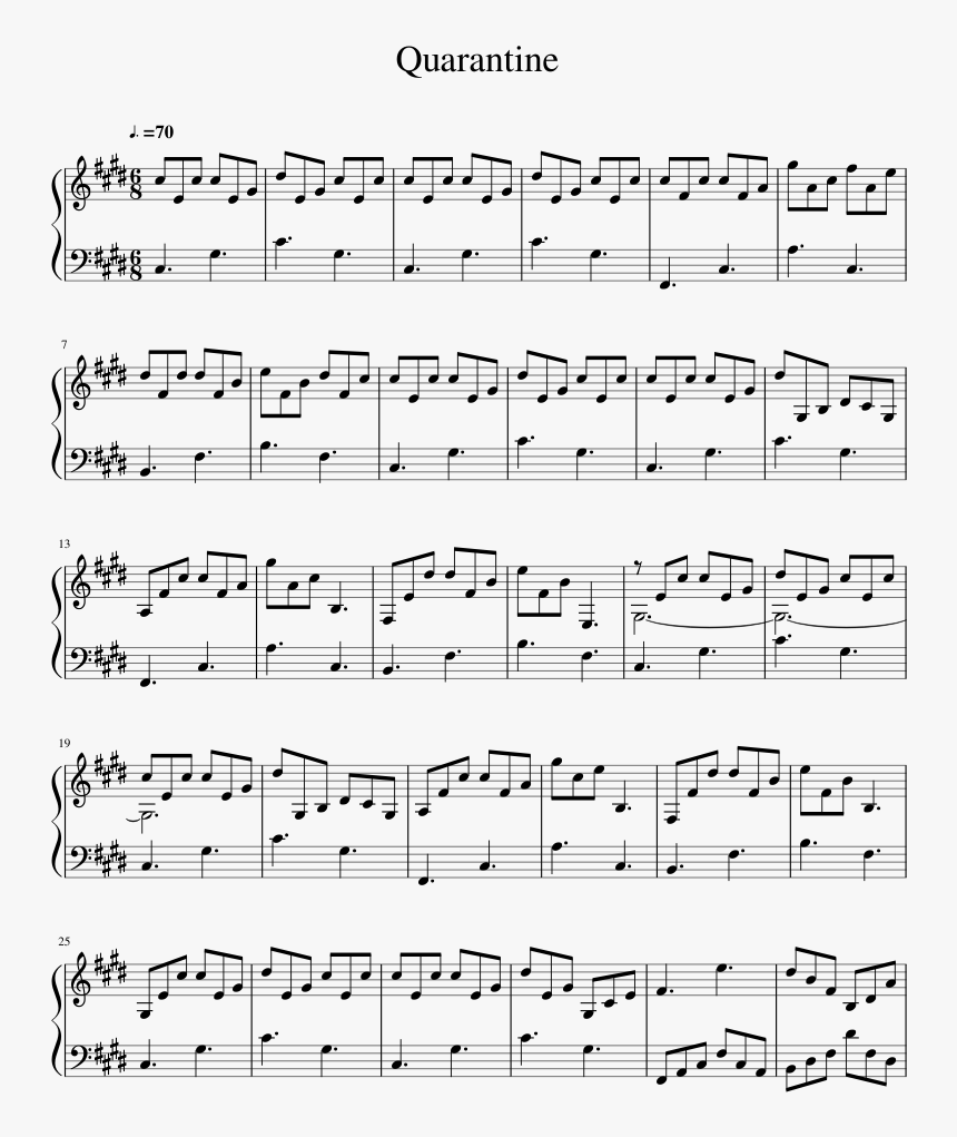 Lovely Billie Eilish Violin Sheet Music, HD Png Download, Free Download