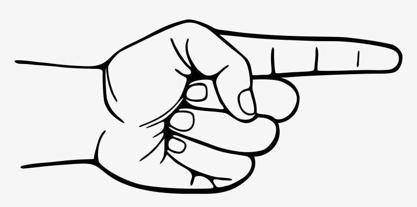 Index Finger Hand Drawing Gesture Cc0 - Pointing Finger Clip Art, HD Png Download, Free Download