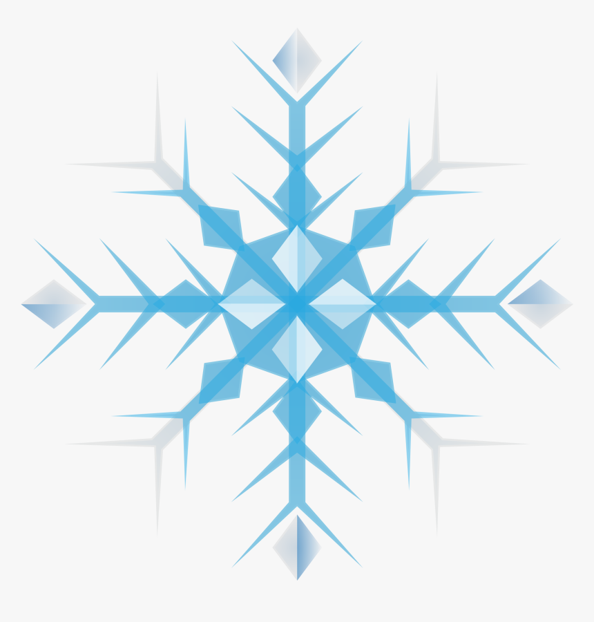 Clipart - Snowflake Clipart Blue, HD Png Download, Free Download