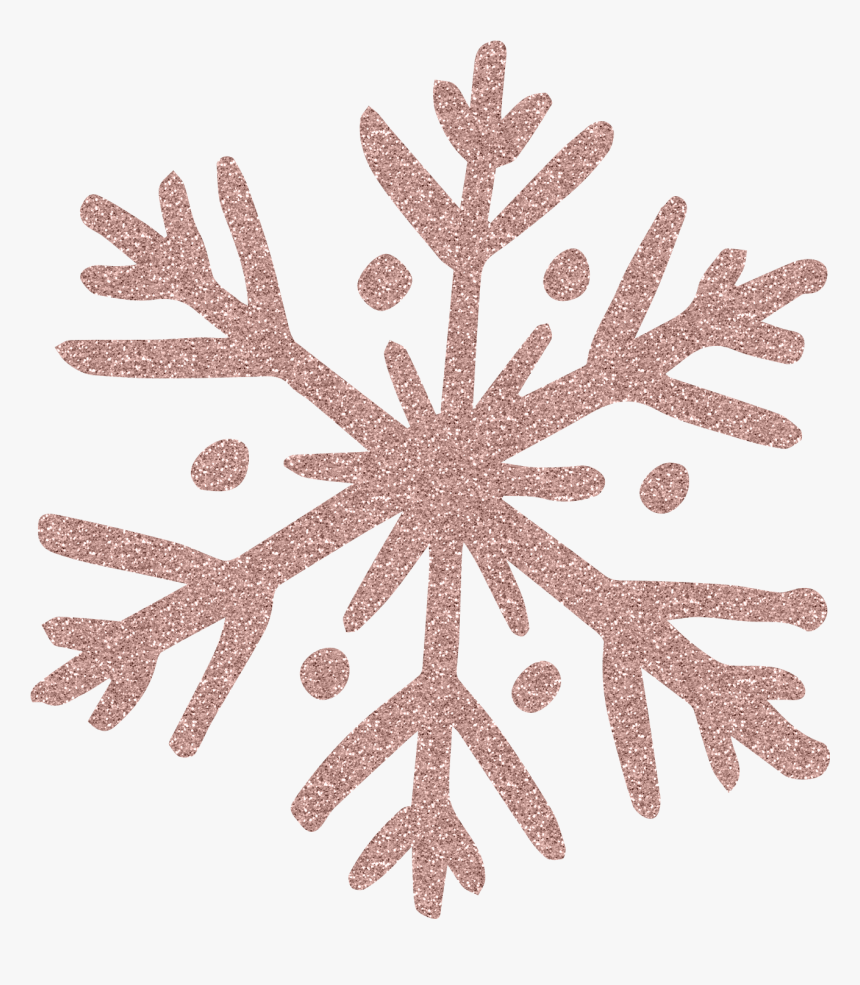 Gold Snowflakes Png - Pink And Gold Snowflake, Transparent Png, Free Download