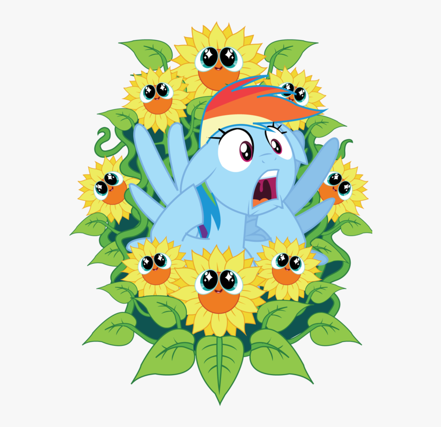 Clip Art Royalty Free Stock Artist Xkappax Beautiful - Rainbow Dash Sunflower, HD Png Download, Free Download