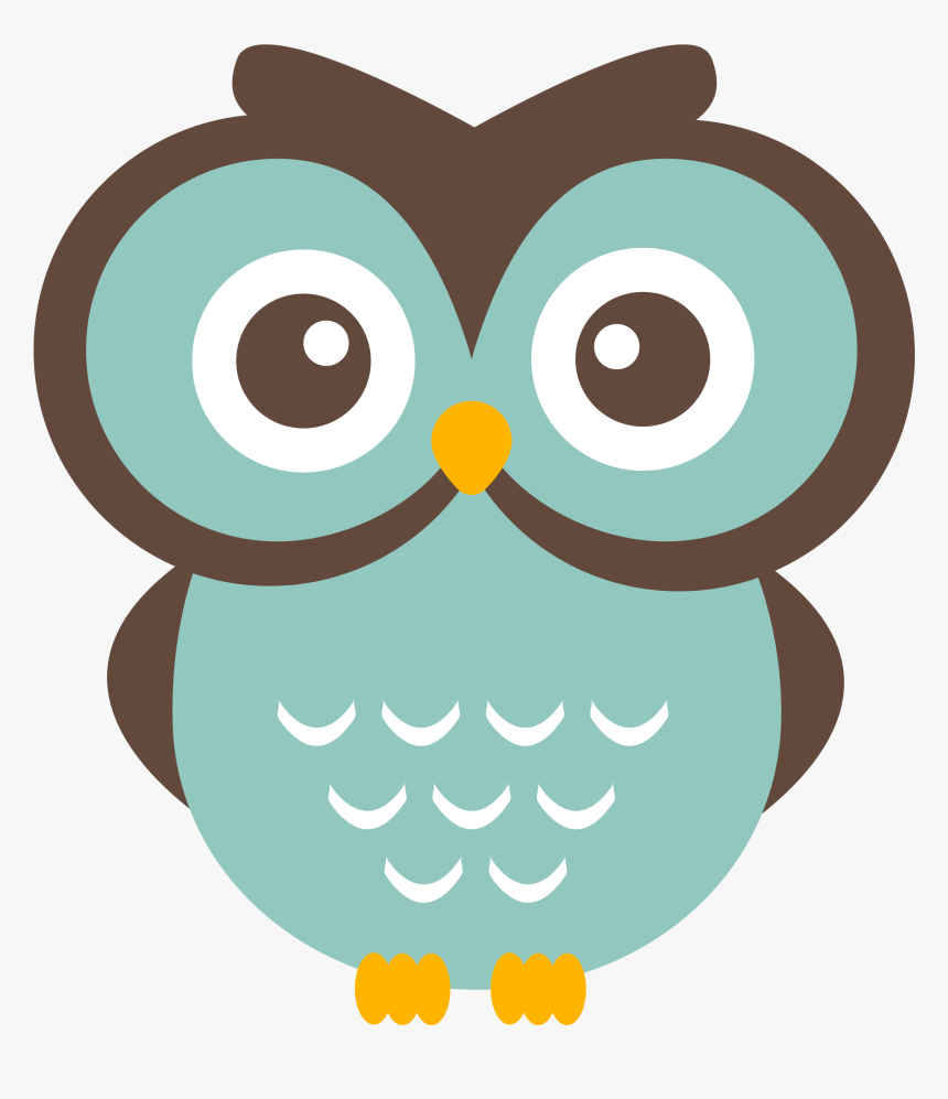 Owls Clipart Teal - Cute Owl Clipart, HD Png Download, Free Download