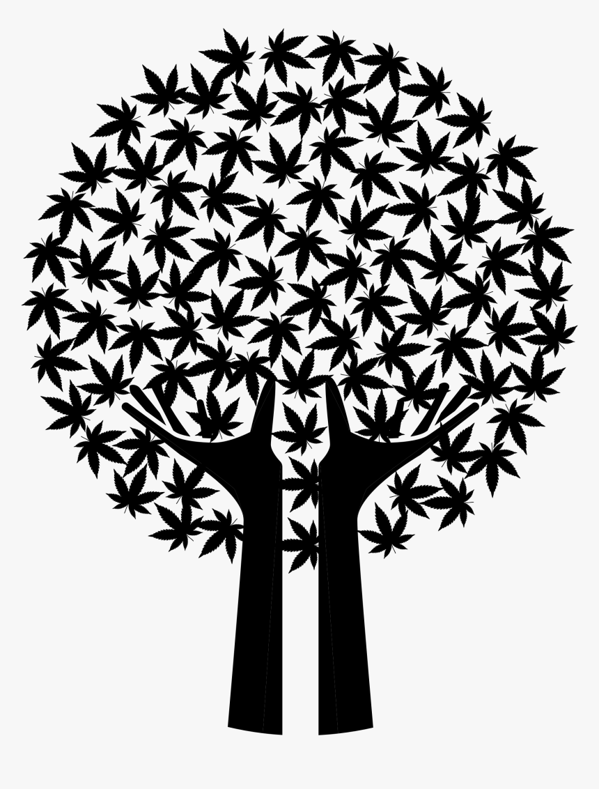 Hands Tree Silhouette, HD Png Download, Free Download