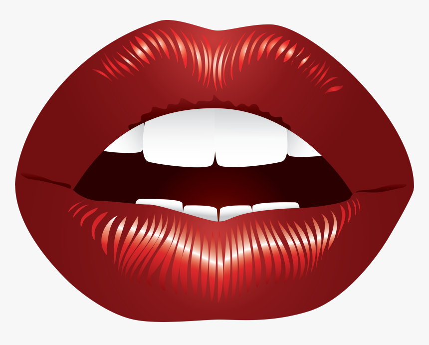 Mouth Transparent - Lips Cartoon Transparent Background, HD Png Download, Free Download