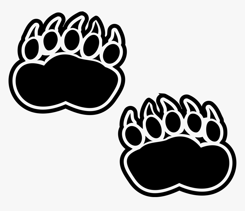 Bear Footprints Clip Arts - Bears Footprints, HD Png Download, Free Download