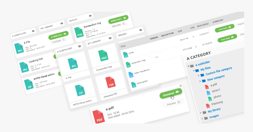 File Manager Html Design, HD Png Download, Free Download