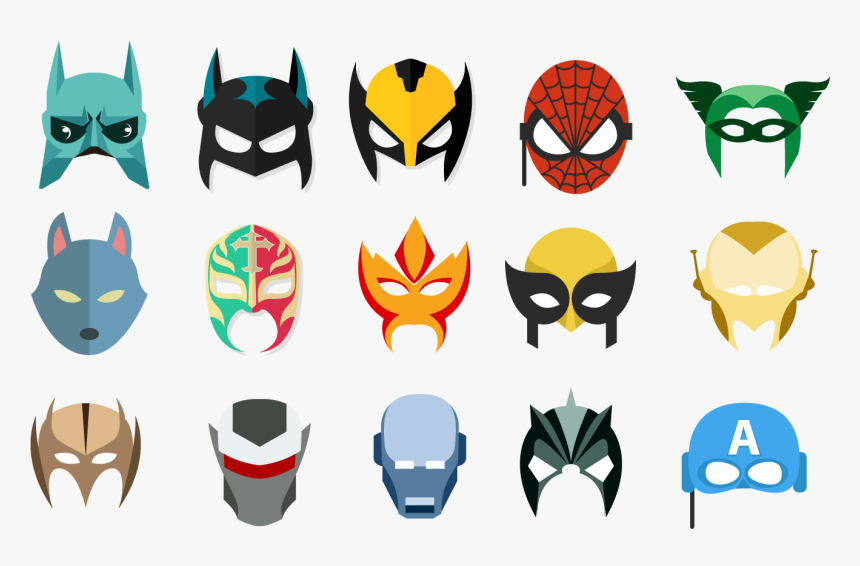 Iron Spiderman Clipart Vector - Spider Man Mask Vector, HD Png Download, Free Download