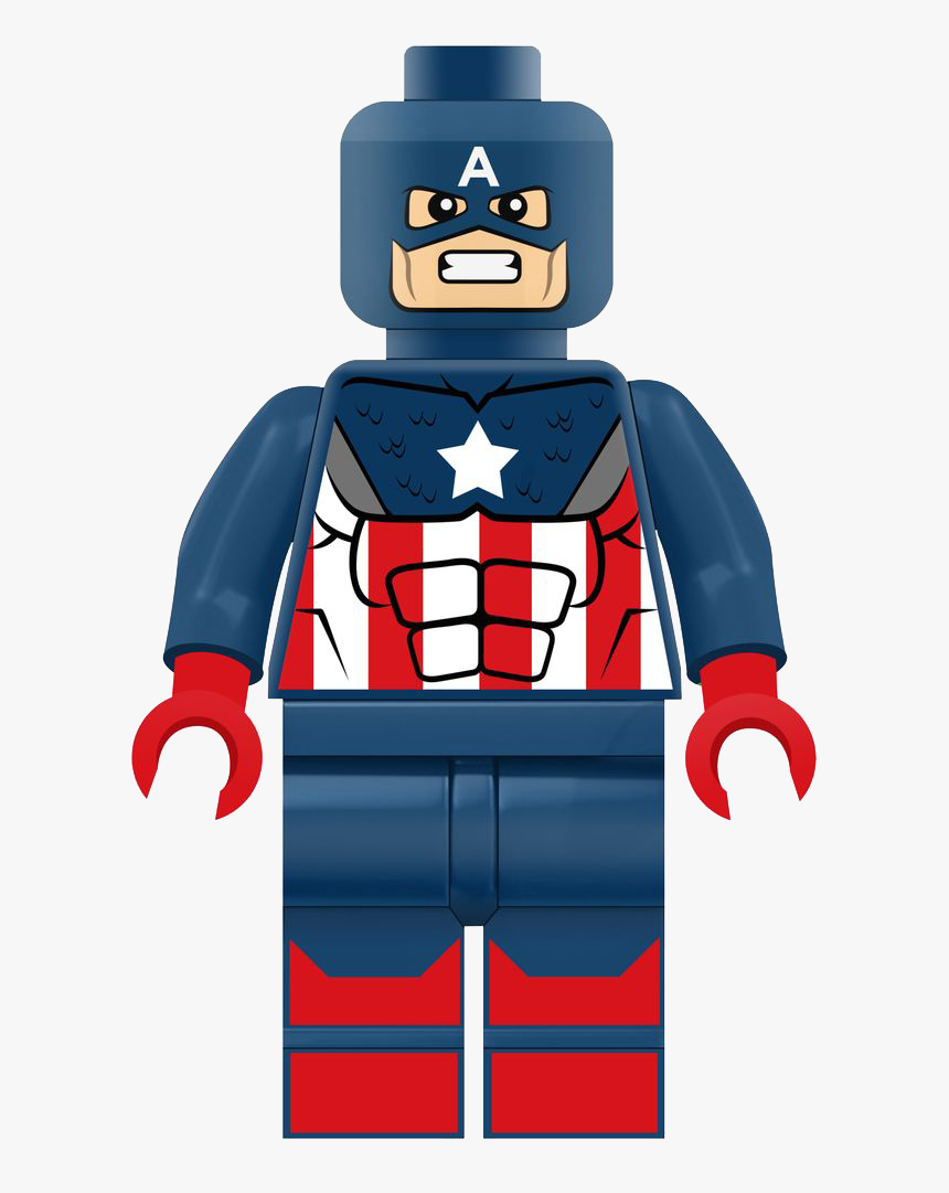 Deadpool Clipart Spiderman Lego - Capitao America Lego Png, Transparent Png, Free Download