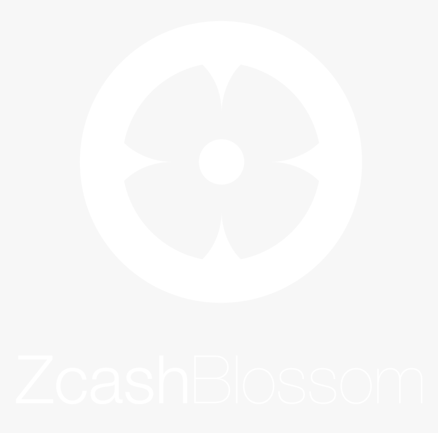 White Zcash Blossom Vertical Logo - Circle, HD Png Download, Free Download