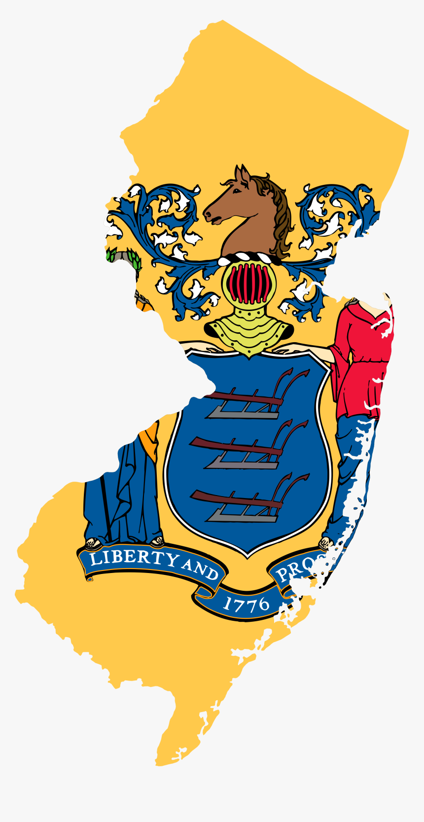 New Jersey State Flag, HD Png Download, Free Download