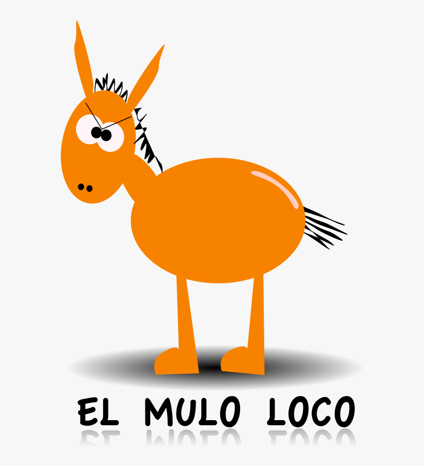 El Mulo Loco Svg Clip Arts - Donkey Clip Art, HD Png Download, Free Download