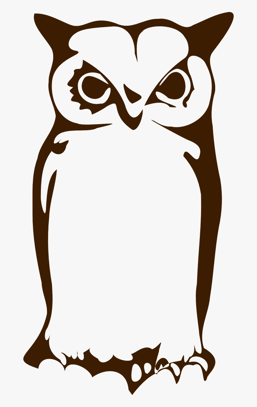 Owl Silhouette Clip Art - Gambar Tato Burung Hantu, HD Png Download, Free Download