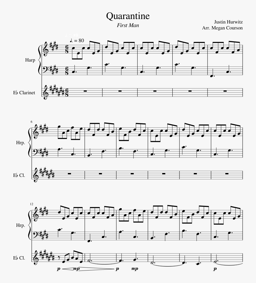 Quarantine First Man Sheet Music, HD Png Download, Free Download