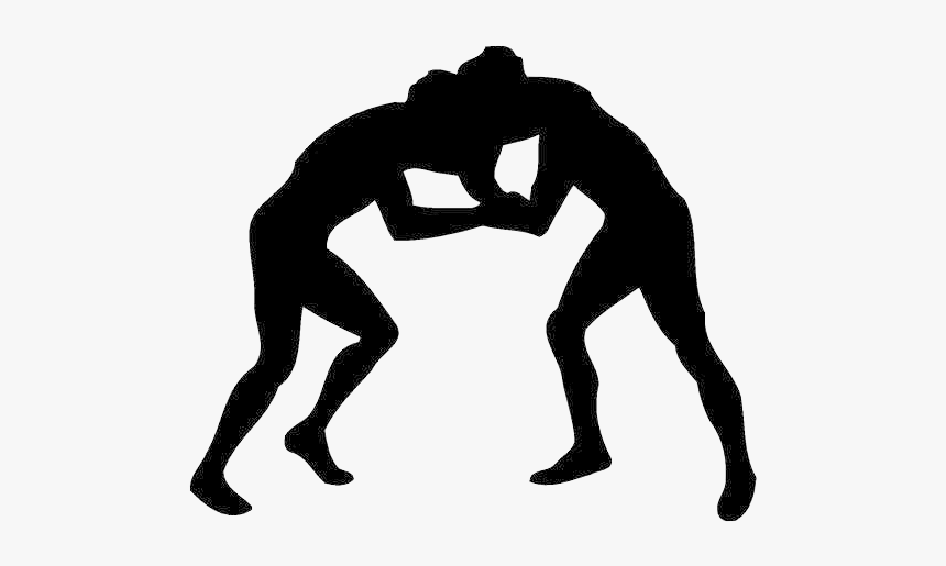 Professional Wrestling Clip Art - Wrestle Silhouette, HD Png Download, Free Download