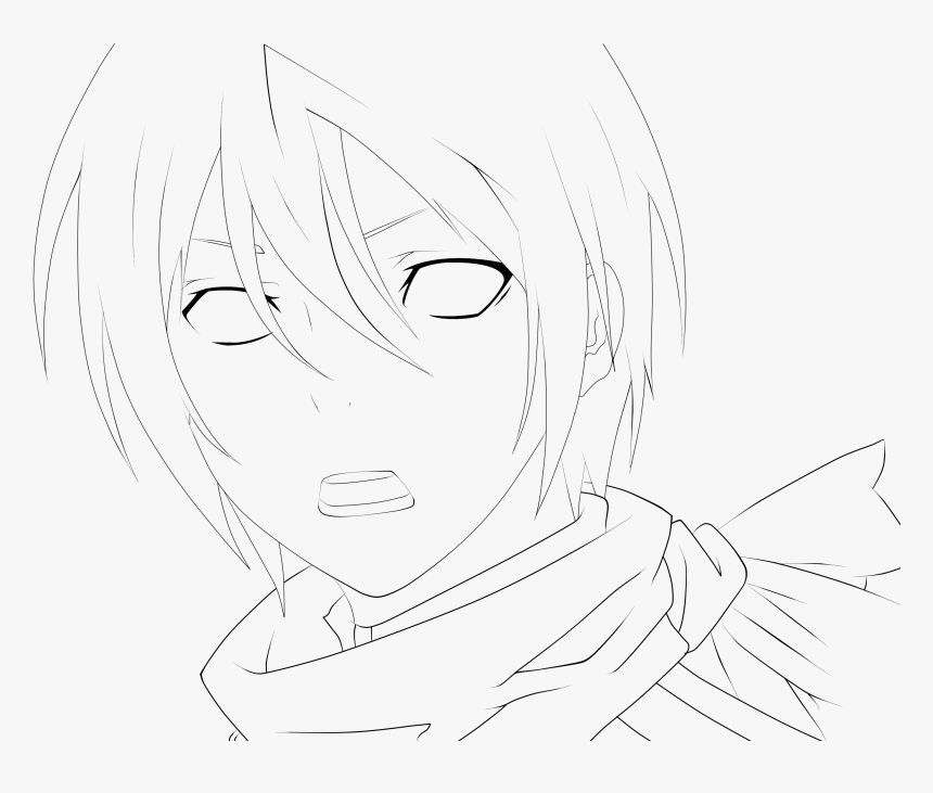Yato Lineart By Baloohgn - Line Art, HD Png Download, Free Download