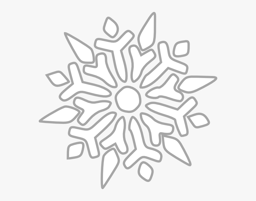 White Snowflake Png Ice Crystal - Snowflake Clipart, Transparent Png, Free Download