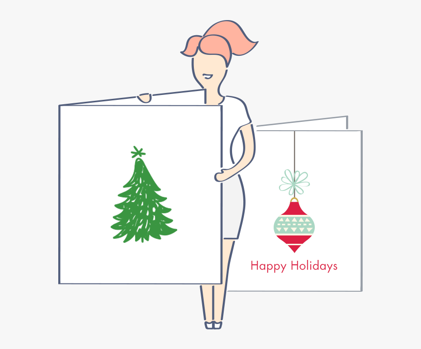 Browse Our Premade Christmas Cards Templates - Illustration, HD Png Download, Free Download