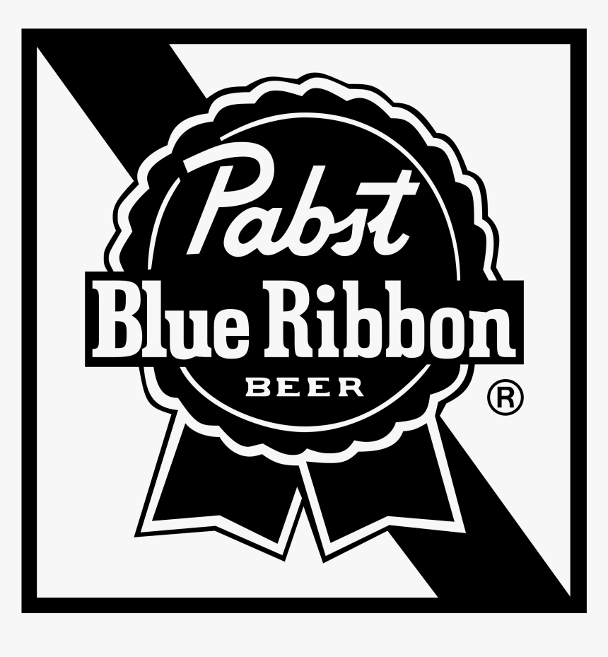 Pabst Blue Ribbon Logo Png Transparent - Pabst Blue Ribbon Beer Logo, Png Download, Free Download