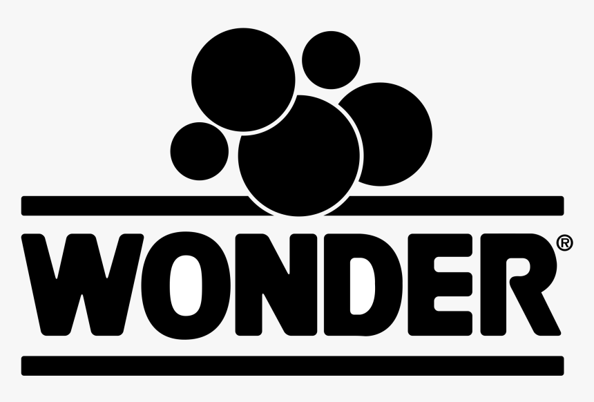 Wonder Logo Png Transparent - Wonder Bread Logo Black And White, Png Download, Free Download