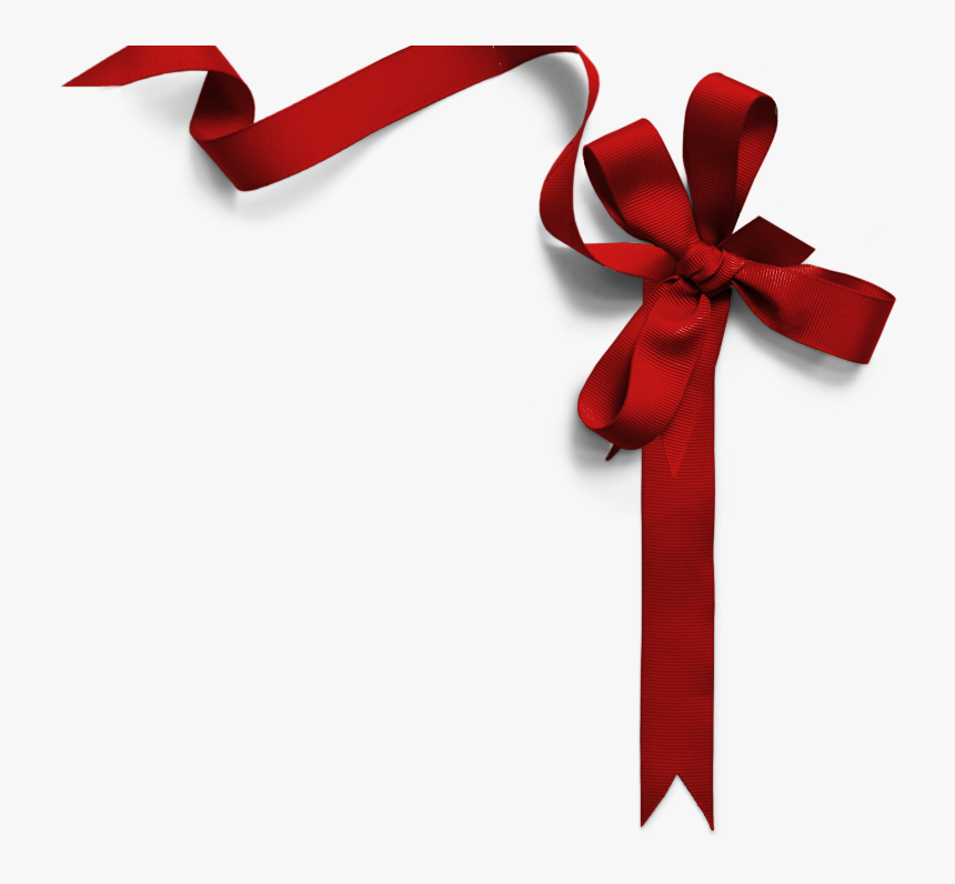 Christmas Ribbon Png Ribbon Png1533 - Corner Red Ribbon Png, Transparent Png, Free Download