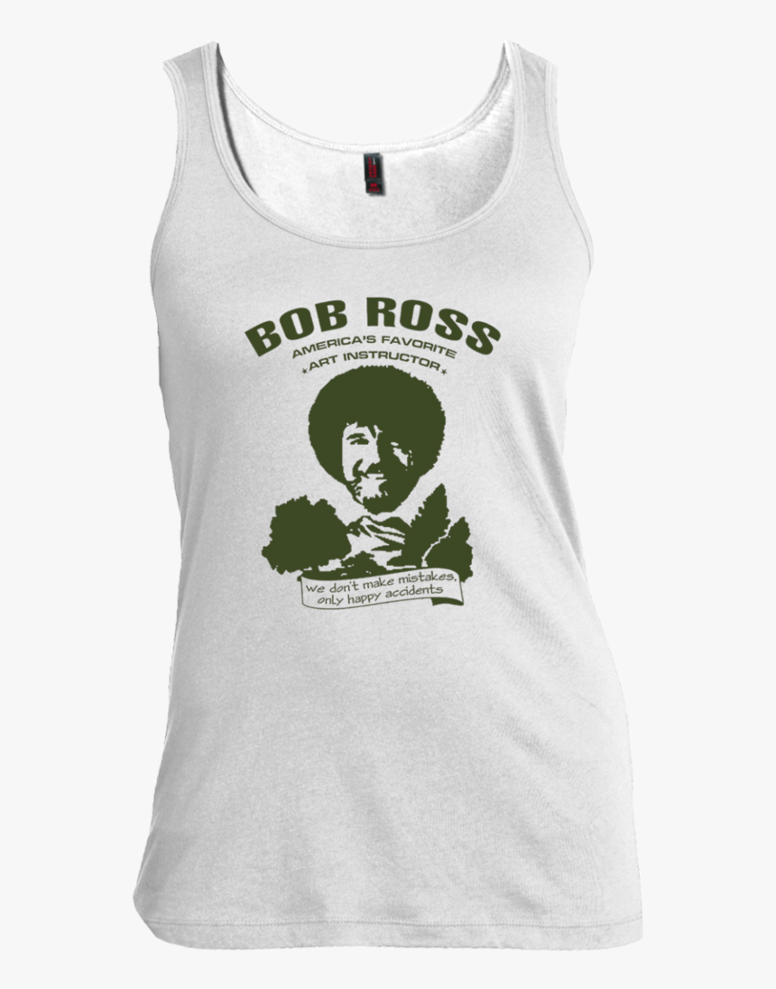 Bob Ross Men,women Tank Top - Bob Ross And White Clip Art, HD Png Download, Free Download