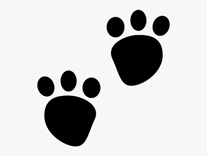 Dog Print Paw Stamps Prints Clip Art Clipartcow Transparent - Panda Paw Drawing, HD Png Download, Free Download