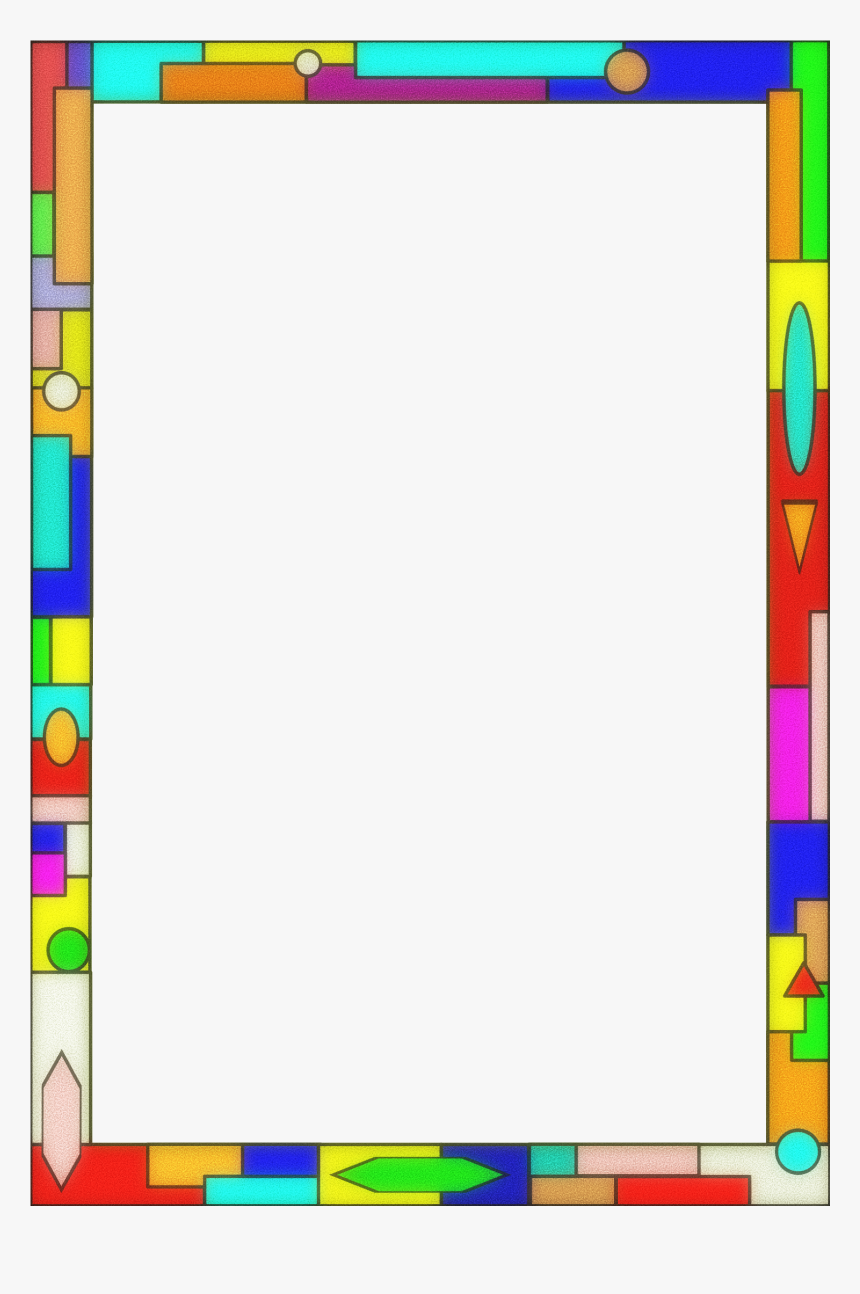 Stained Glass Border Big - Grandparents Border Clipart, HD Png Download, Free Download