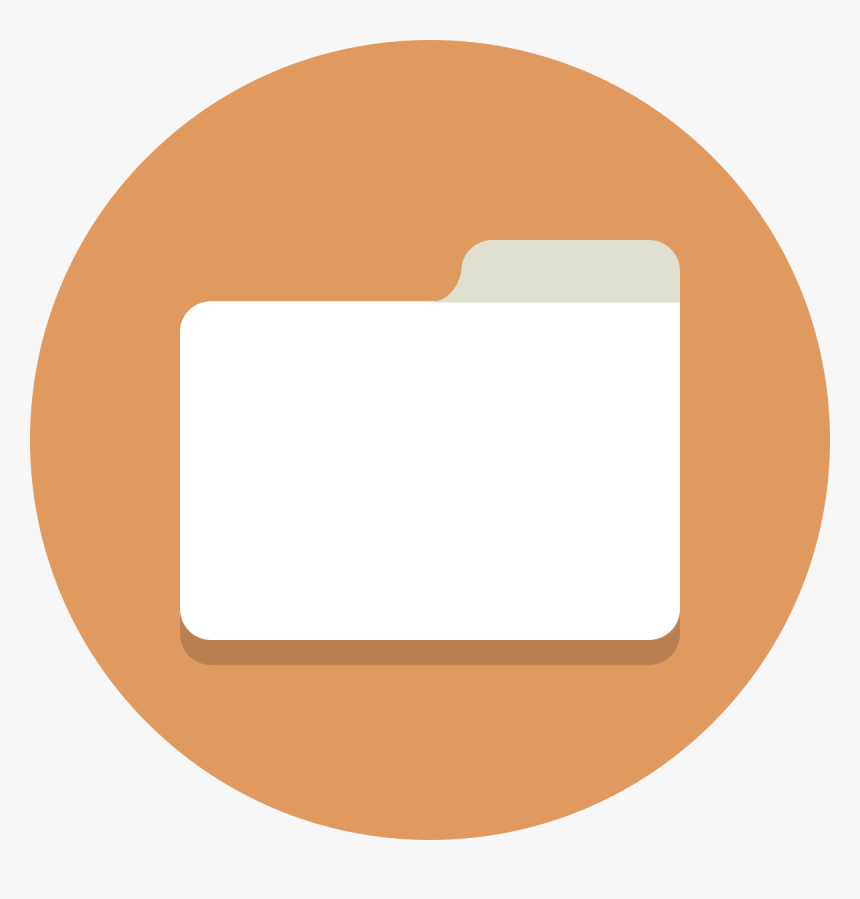 Circle Icons Folder - Folder Icon Round Png, Transparent Png, Free Download