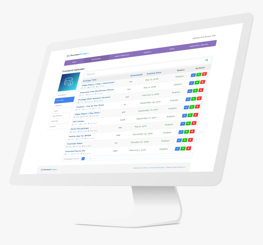 Dashboard - Computer Monitor, HD Png Download, Free Download