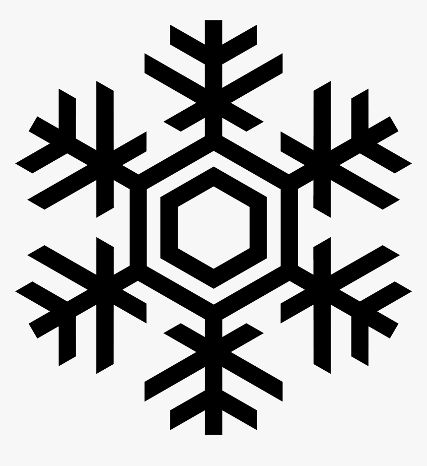 Snowflakes Png Image - Black Snowflake Vector, Transparent Png, Free Download