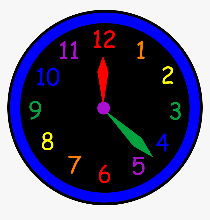 Neon Objects Domestic Rainbow - Analog Clock With No Hands, HD Png Download, Free Download