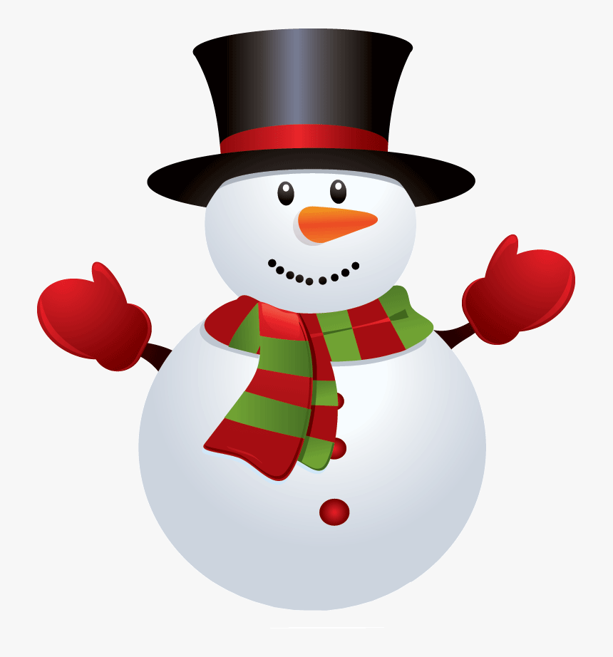 Snowman Red Green - Snowman Png, Transparent Png, Free Download