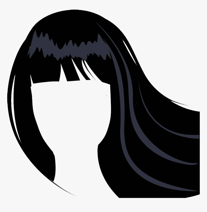 Face Photography Illustration - Hair Bangs Clip Art, HD Png Download, Free Download