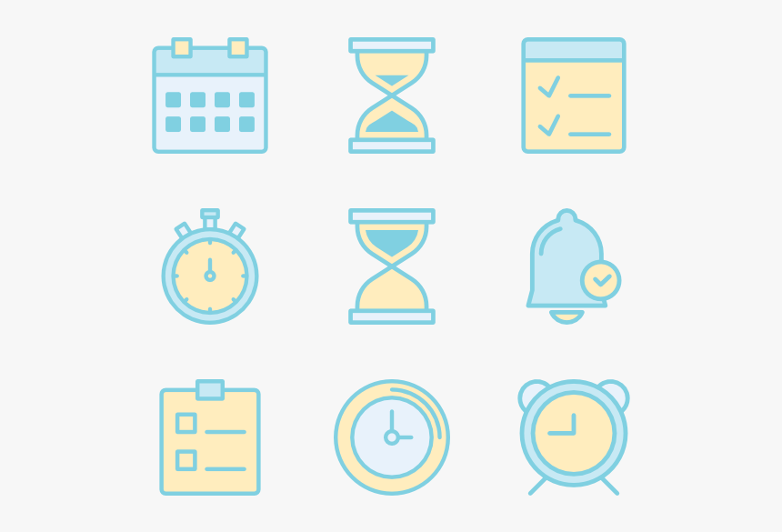 Time And Date Icons, HD Png Download, Free Download