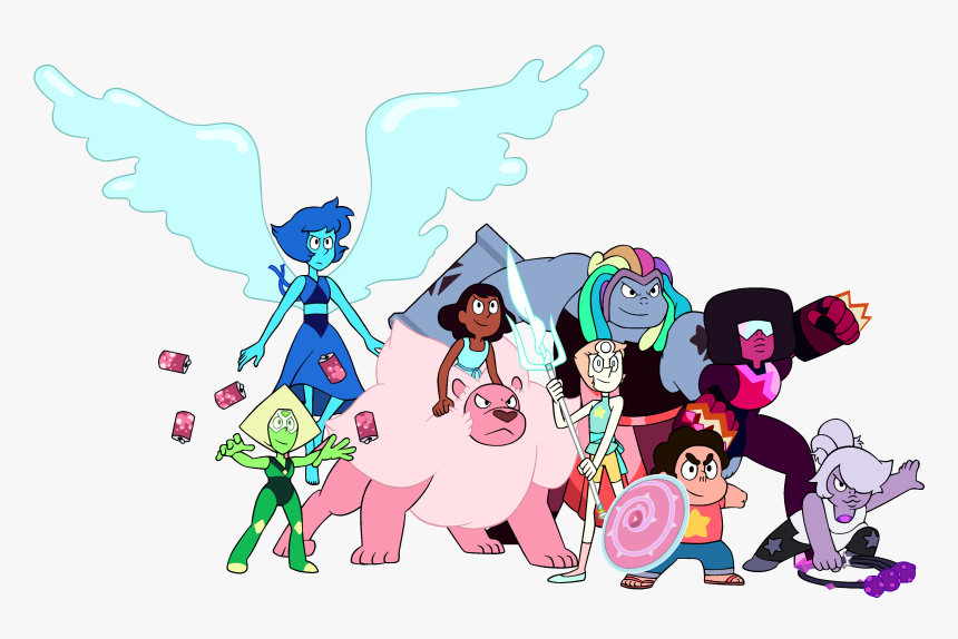 Steven Universe Png -kiss Cartoon Steven Universe - Crystal Gems New Forms, Transparent Png, Free Download