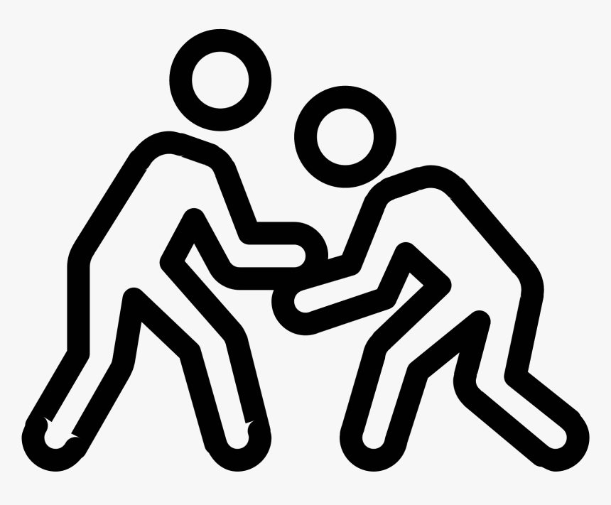 Wrestling Png - Wrestling Icon Png White, Transparent Png, Free Download