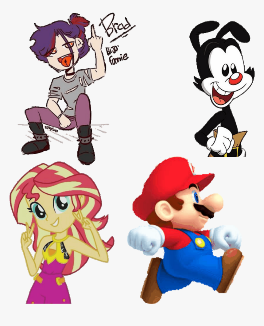 #supermario #supermariobros #yakko #animaniacs #sunsetshimmer - Animaniacs In Real Life, HD Png Download, Free Download