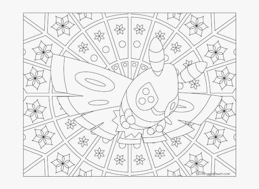 Adult Pokemon Coloring Page Dustox 269 - Pokemon Coloring Page Png, Transparent Png, Free Download