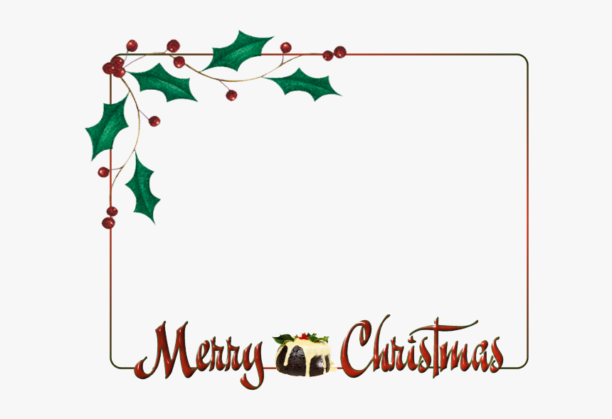 Christmas Frame Png - Merry Christmas, Transparent Png, Free Download