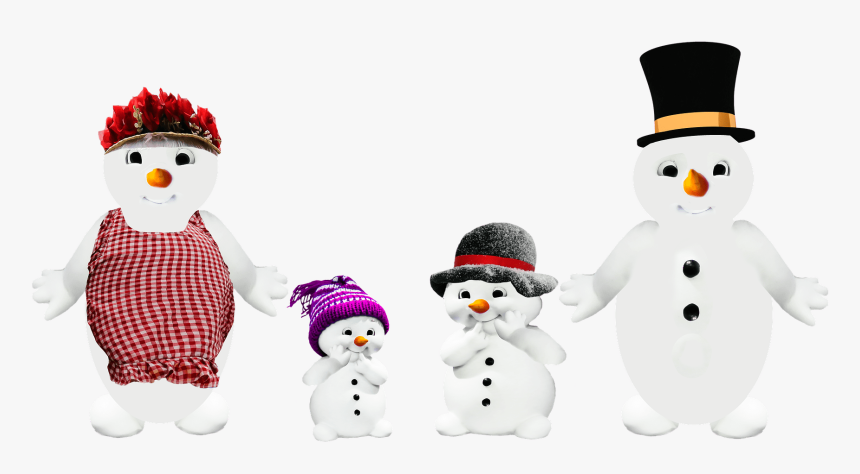 Snowman Family - Grup Keluarga, HD Png Download, Free Download