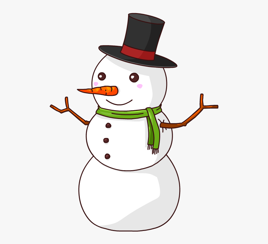 Download Free High Quality Snowman Png Transparent - Cartoon Snowman Clipart, Png Download, Free Download