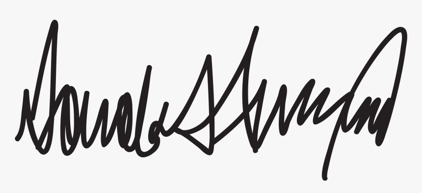 Donald Trump Signature - Donald Trump Signature Transparent, HD Png Download, Free Download