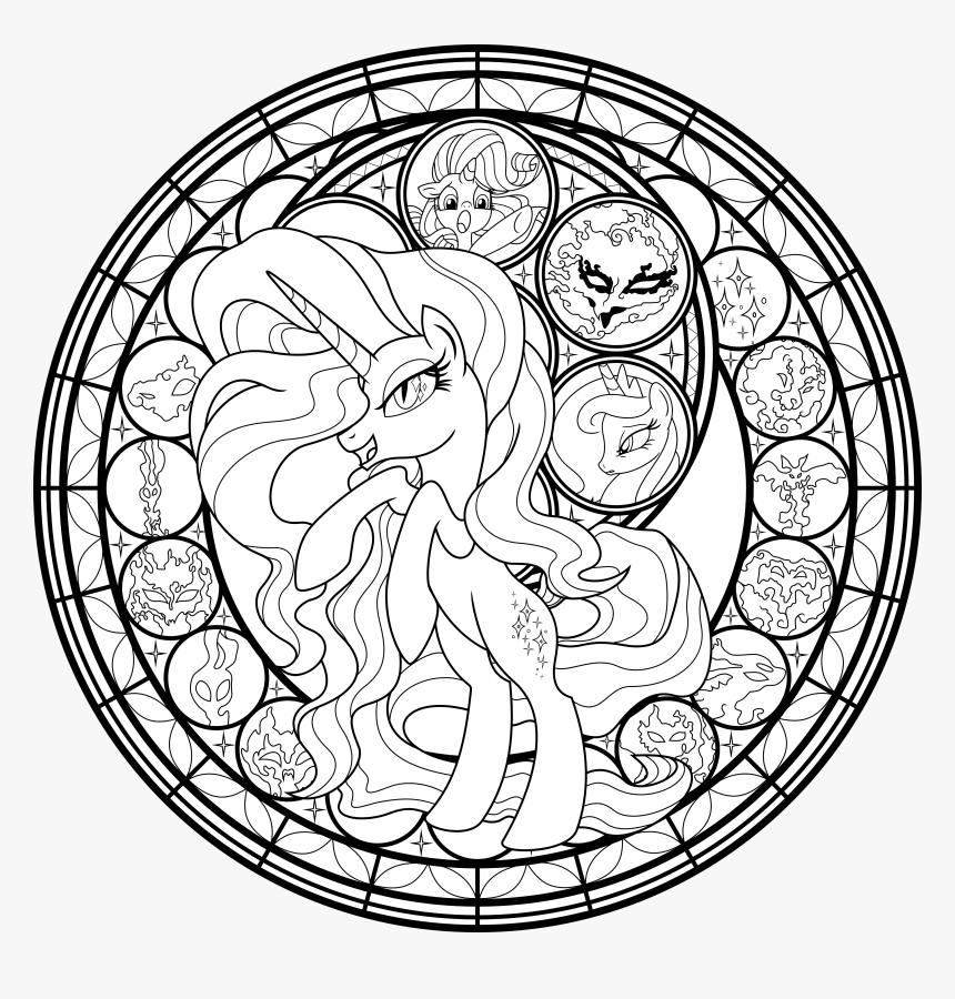 My Little Pony Rarity Coloring Pages - My Little Pony Coloring Pages For Adults, HD Png Download, Free Download