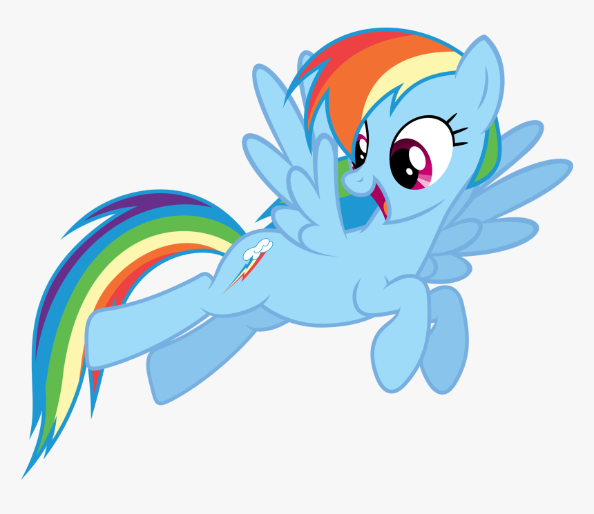 Clip Art Free Rainbow Cliparts Download - Rainbow Dash My Little Pony Characters, HD Png Download, Free Download