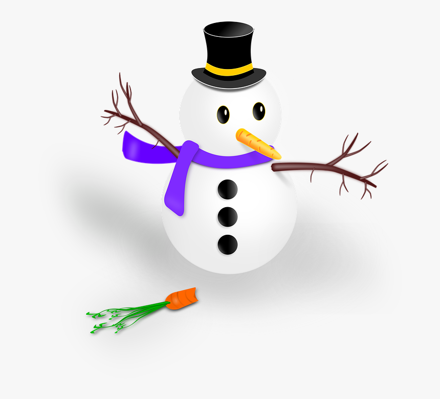 Snowman, Drawing, Transparent Background, Christmas - Muñeco De Nieve Con Fondo Transparente, HD Png Download, Free Download