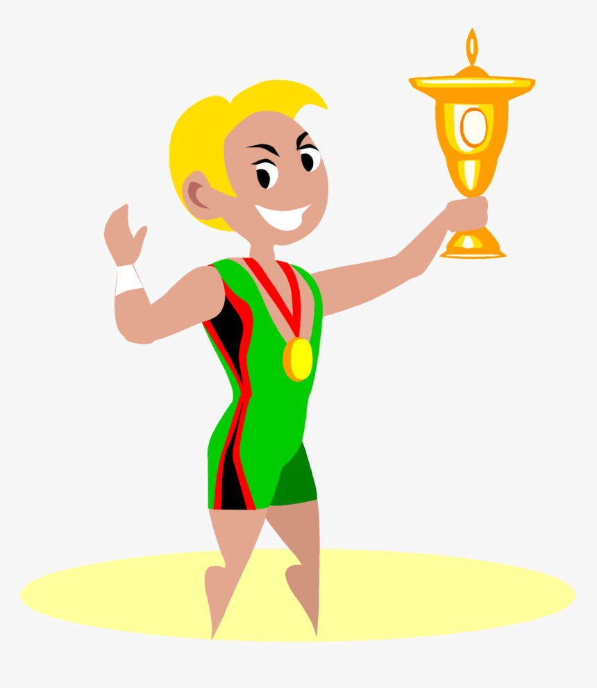 - Winner Wrestling Cartoon Clipart , Png Download - Gold Medal Winner Clipart, Transparent Png, Free Download