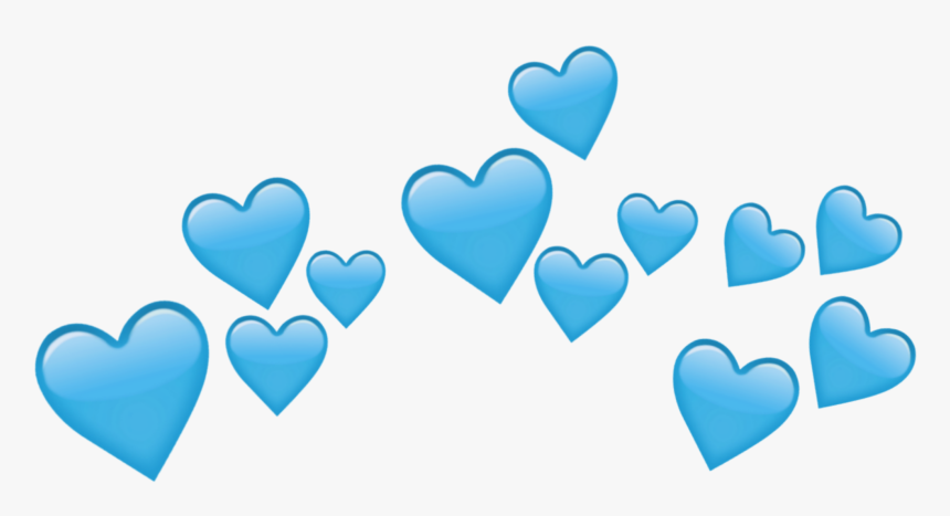 Transparent Crown Tumblr Png - Blue Heart Crown Png Transparent, Png Download, Free Download