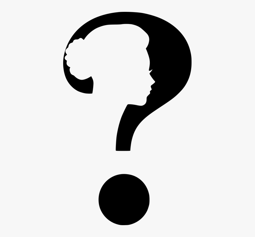 Question, Mark, Woman, Face, Silhouette, Profile, Brain, HD Png Download, Free Download